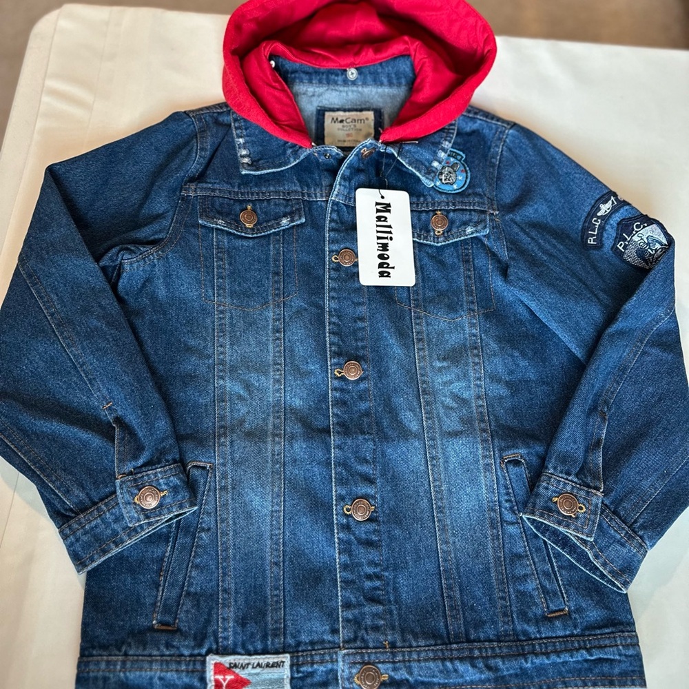 Kids Denim with Removable hoodie